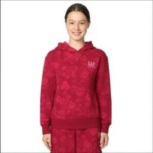 GAP Kids Floral Red Hoodie